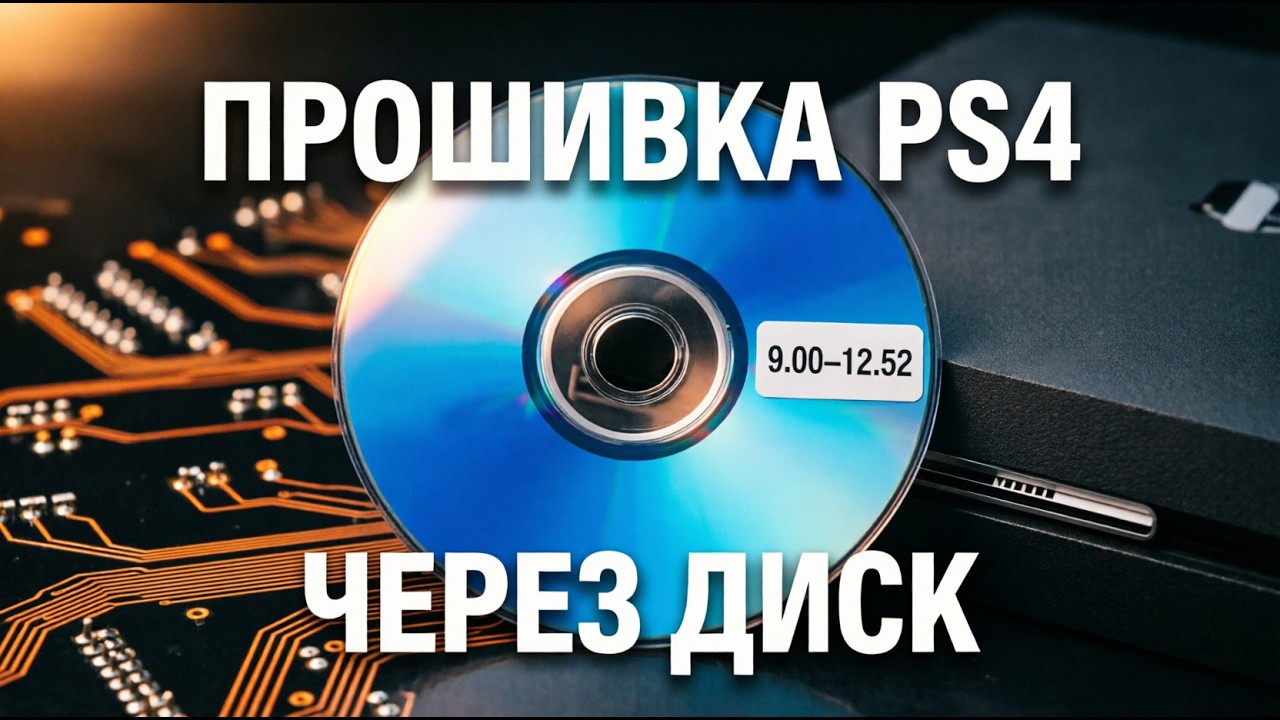 Прошивка PS4 через Blu-ray диск 9.00–12.52 | Полный гайд
