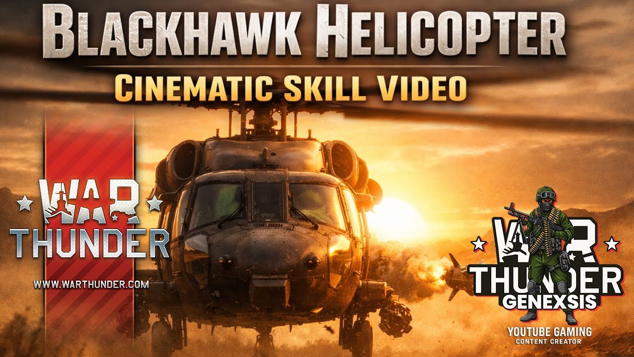 “Black Hawk Cinematic | Hellfire II Strikes at BR 12.3 | War Thunder”