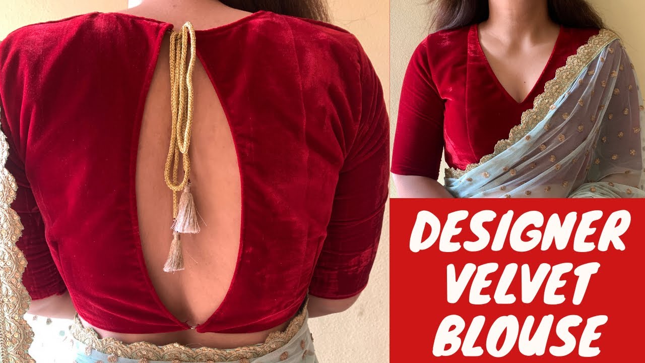 Designer Blouse Cutting And Stitching | Velvet Blouse for winter | Maina Thapa