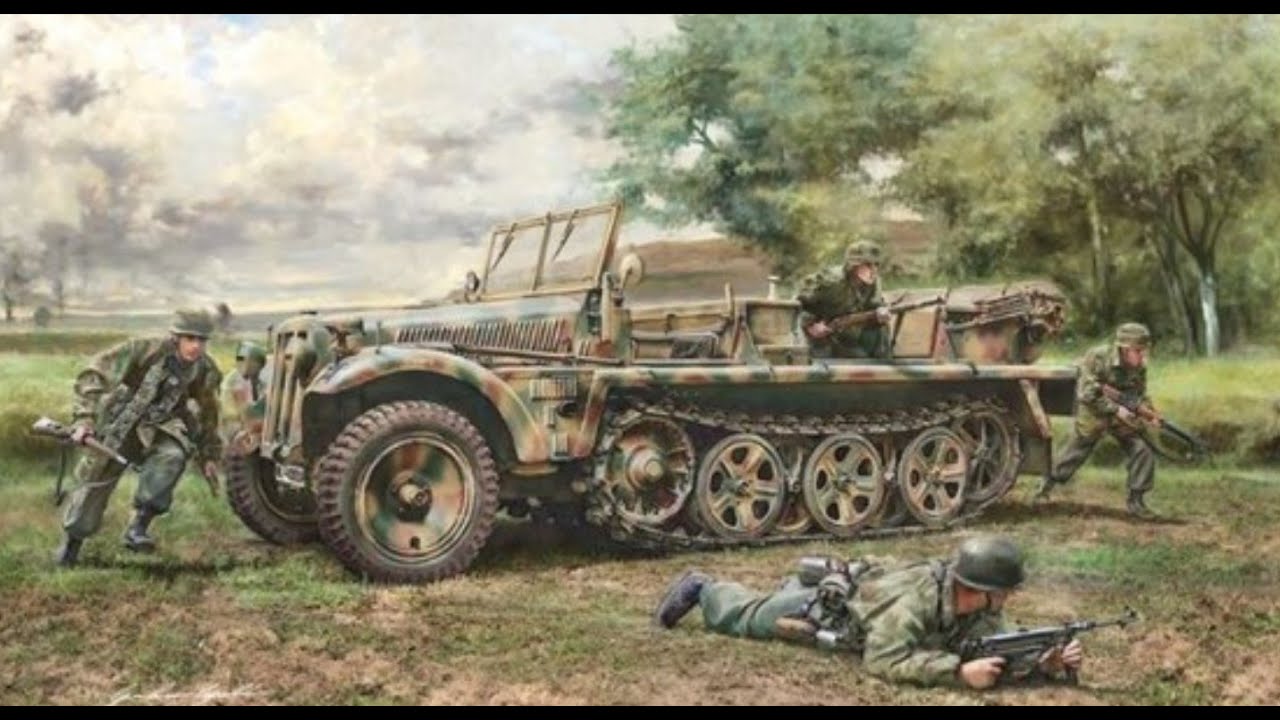 Немецкий полугусеничный артиллерийский тягач Sd.Kfz.10