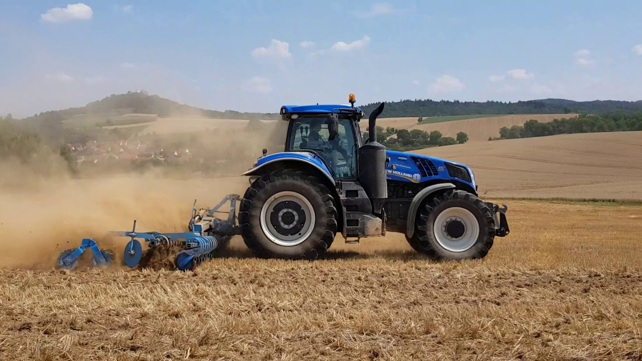 Scheibeneggen 2018 mit New Holland T 8.410 und Lemken Heliodor 8 600 K
