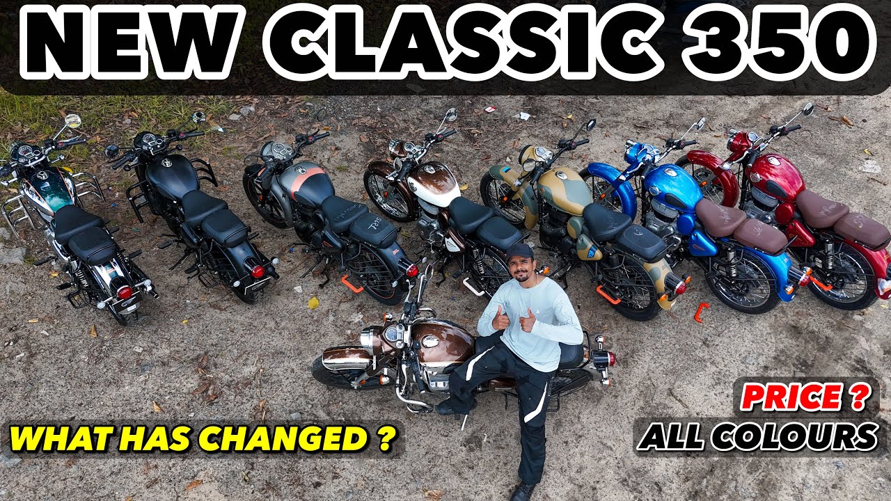 WHAT HAS CHANGED ? ALL COLOURS FOR THE NEW CLASSIC 350 AND FEATURES EXPLAINED !