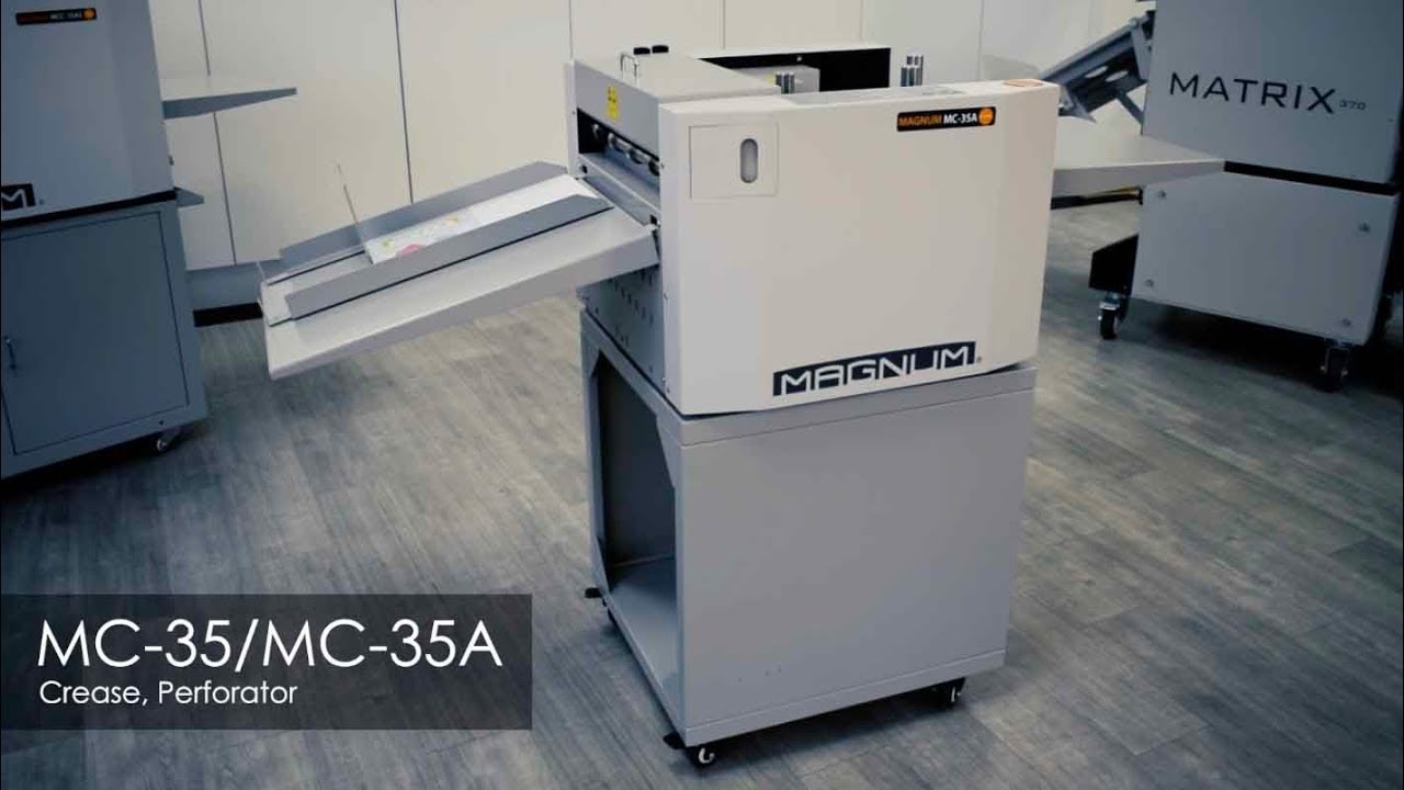 How to automate crease and perforation using the Magnum MC-35/MC-35A