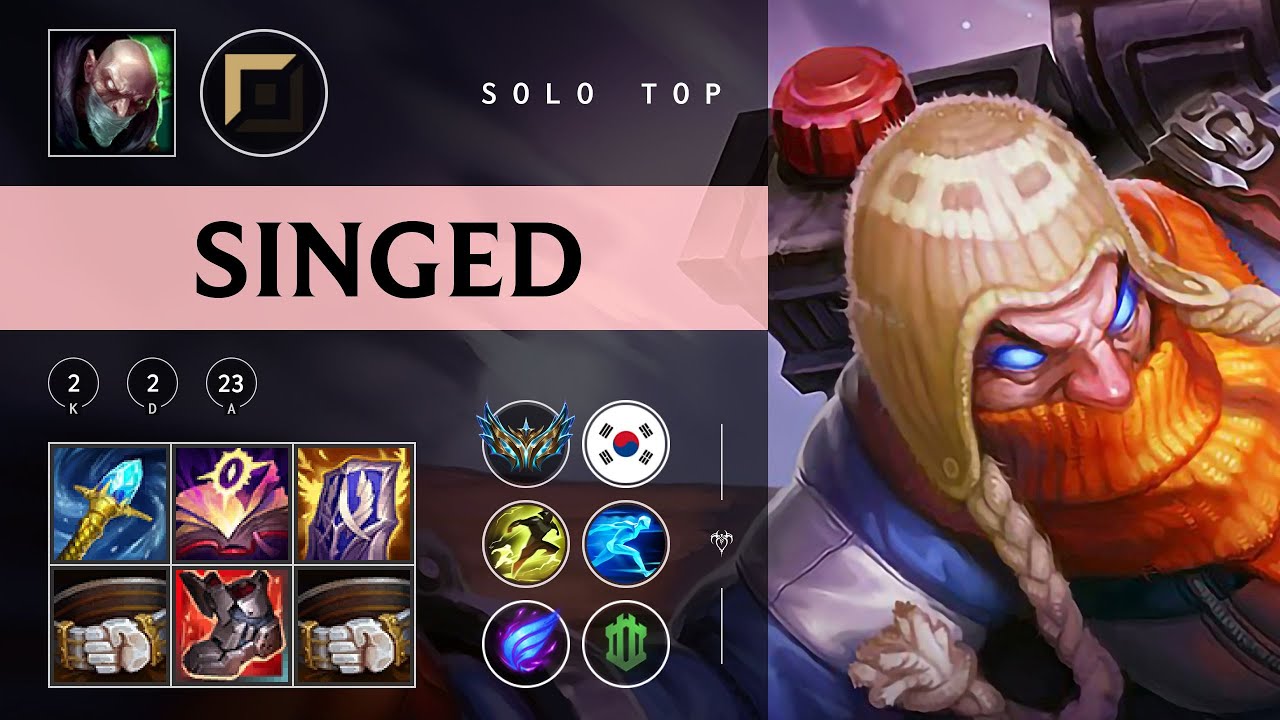 Singed Top vs Yasuo - KR Challenger Patch 25.24