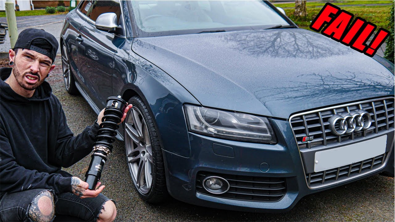 COILOVER SUSPENSION INSTALL FAILED! AUDI S5
