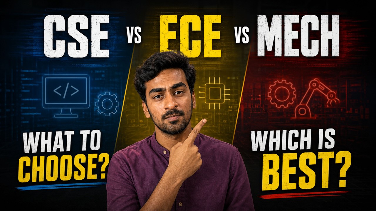 CSE vs ECE vs MECH 🤔 | Which Engineering Branch is BEST for You?