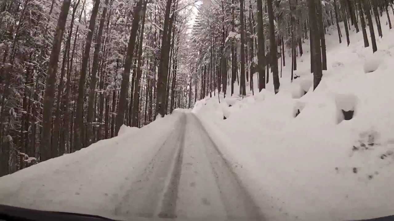 2013 VW T5 Facelift 4Motion Bayern Allgäu Schnee Allrad auf den Berg Falkenstein bei Pfronten