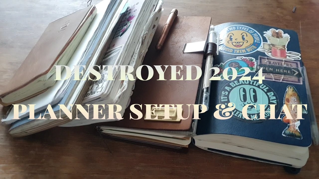 I destroyed my 2024 planner system & found planner peace ~ planner & journal chat, current setup