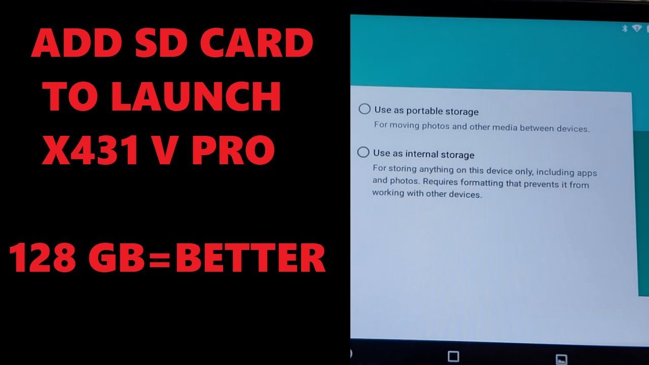 How to add sd card to Launch x431 V Pro