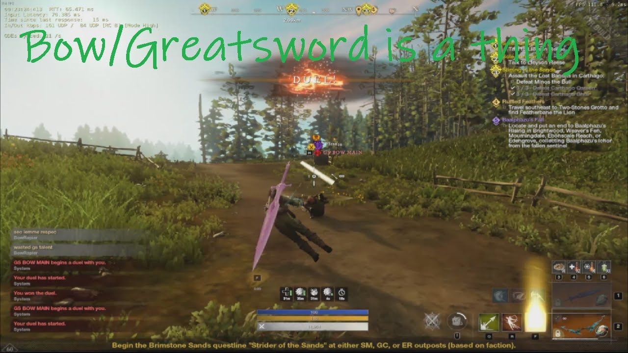 【New World】 Bow/Greatsword/Rapier PVP Montage 🏹 PTR