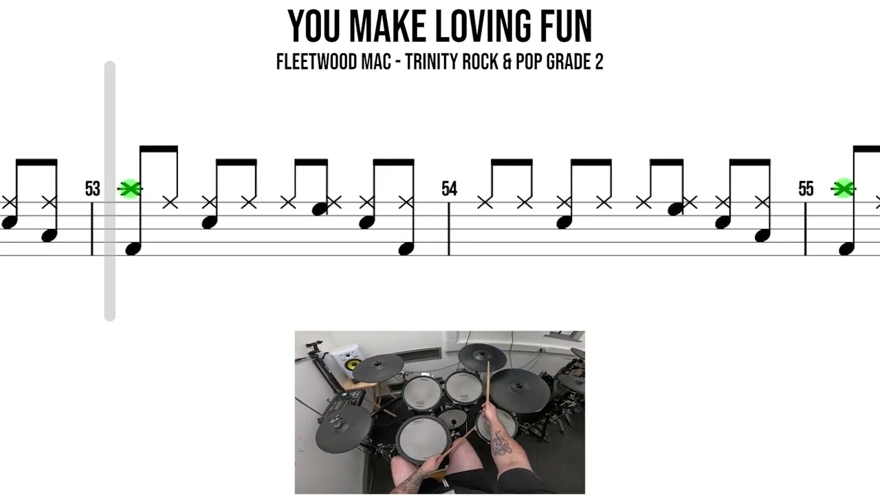 You Make Loving Fun &ndash; Fleetwood Mac &ndash; Trinity Rock & Pop Grade 2 | Прохождение игры на барабанах 🥁
