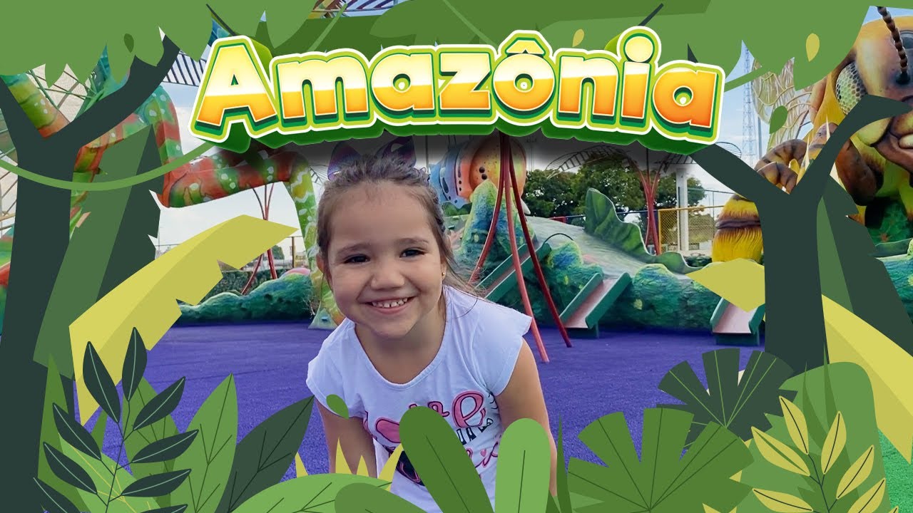BRINCANDO COM ANIMAIS DA AMAZ&Ocirc;NIA | LIZ E IZA | PLAYING ANIMALS FROM AMAZON | حيوانات الأمازون