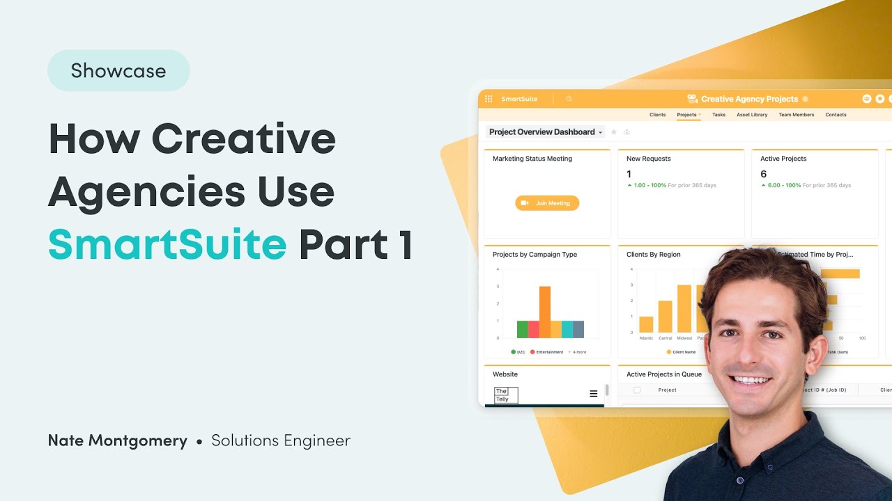 How Creative Agencies Use SmartSuite for Client Projects, Workflows, Tasks, and Utilization