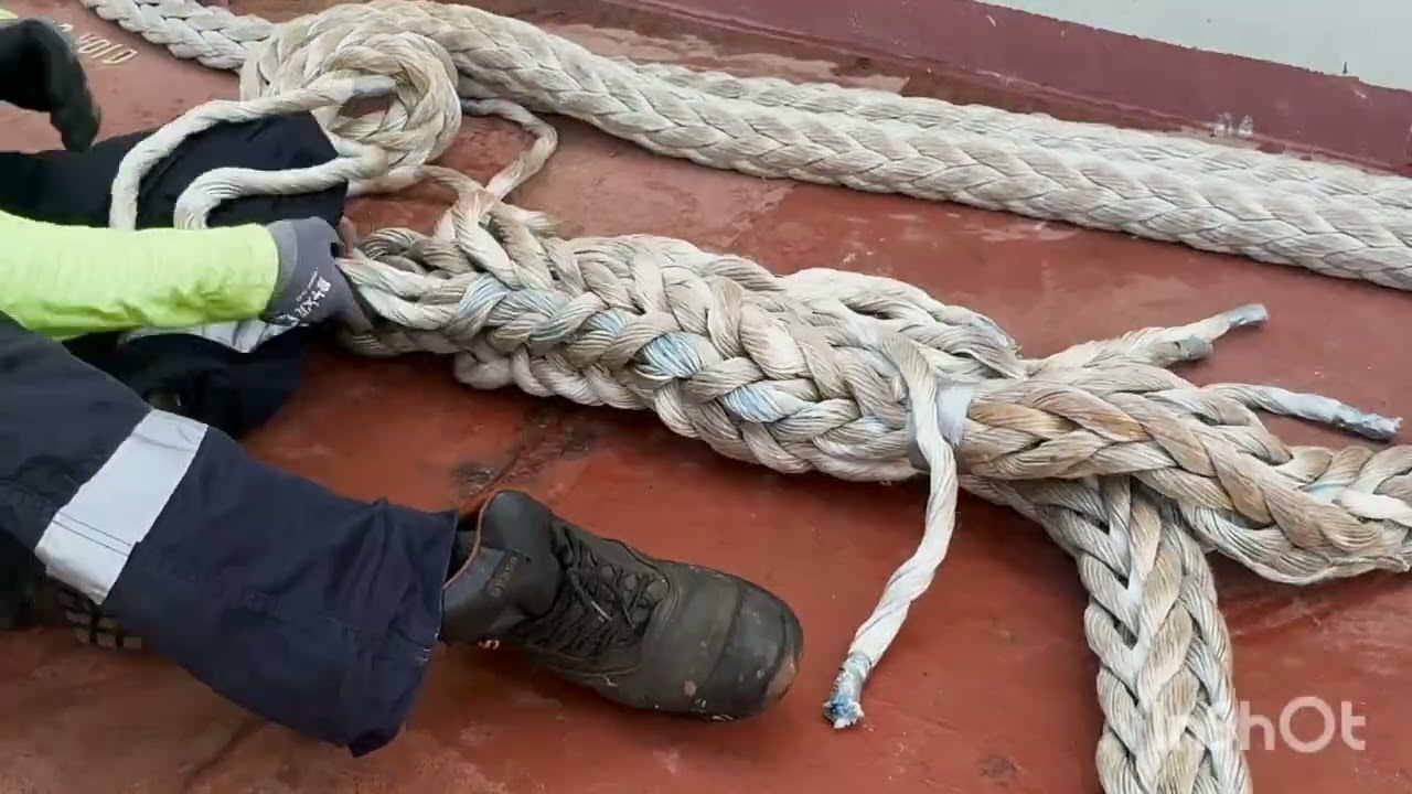 12Strands Mooring Rope Eye Splicing - Easiest Way ||Step by Step|| #youtube #splicing #merchantnavy