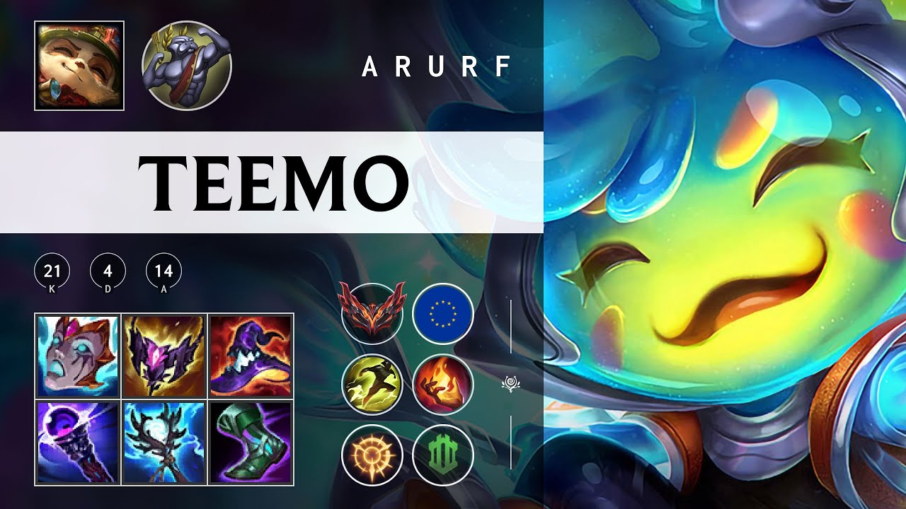 Teemo ARURF - EUW Grandmaster Patch 26.02