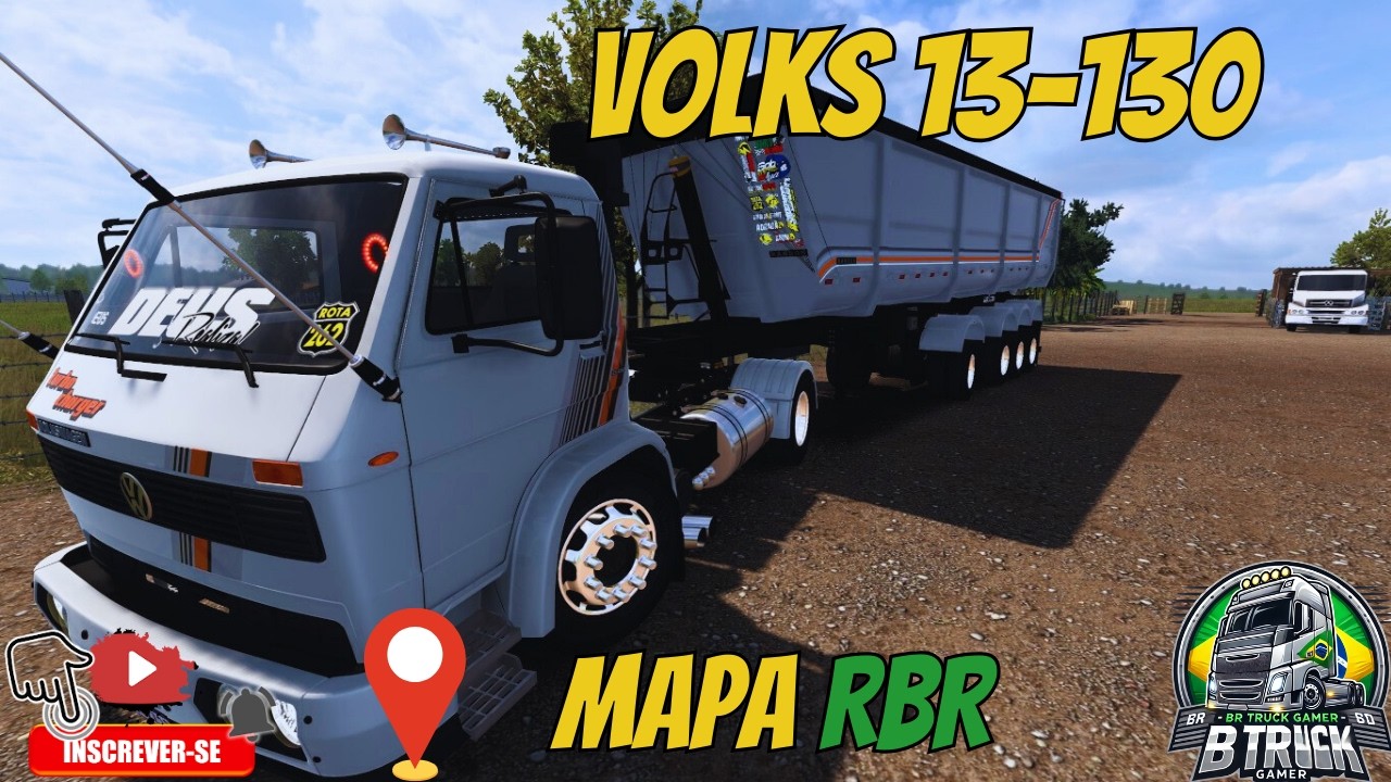 🔥 VOLKS 13-130 RAIZ NA ESTRADA! GUERREIRO ENCARANDO O TRECHO NO ETS2 🚛💨