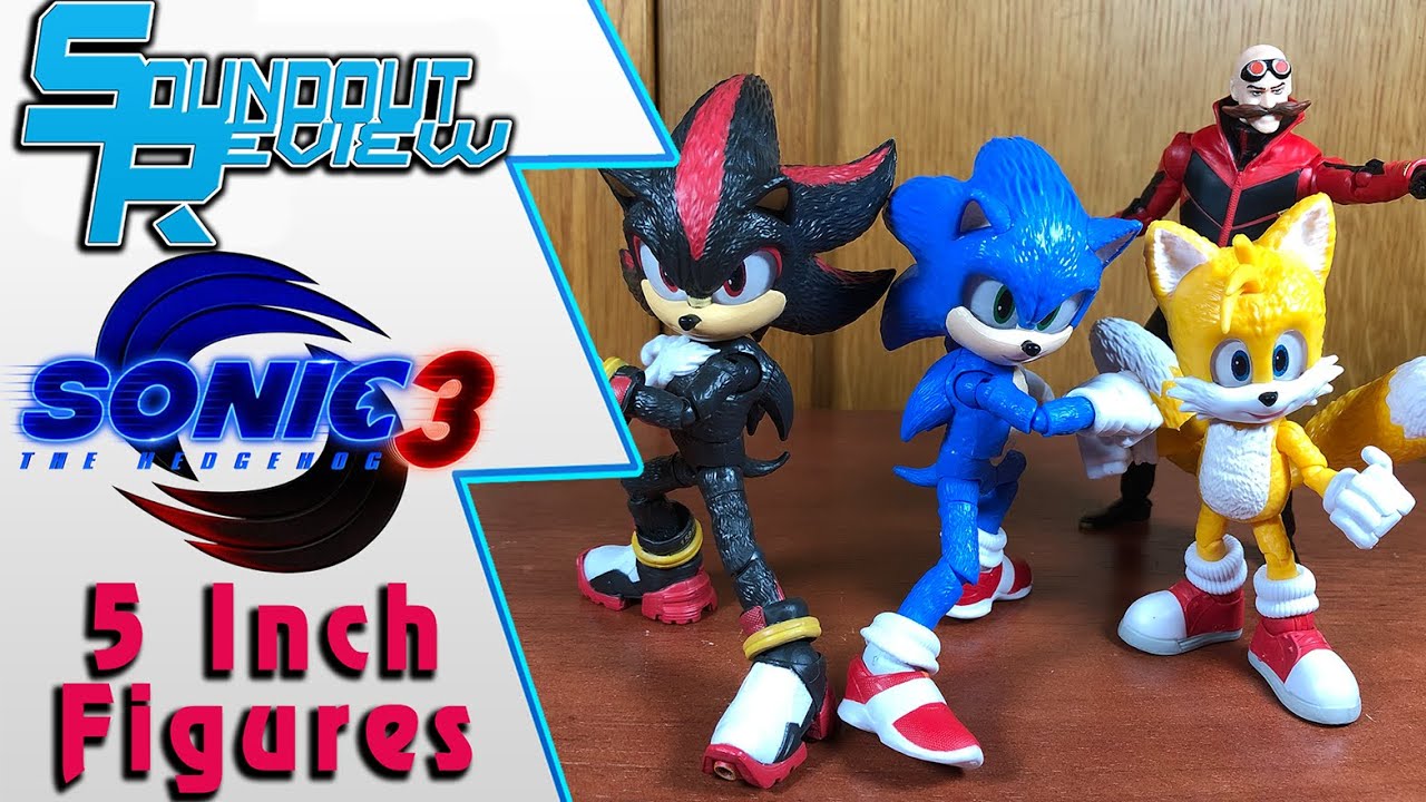 Sonic the Hedgehog 3: Jakks Pacific 5 Inch: Sonic, Shadow, Tails, Robotnik Review [Soundout12]