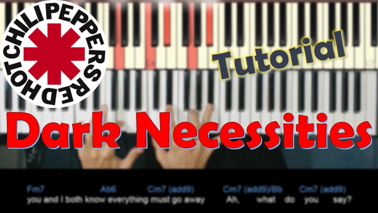 Como tocar Dark Necessities de Red Hot Chili Peppers en Piano/ Piano Rock Tutorial / MoroMusicPiano