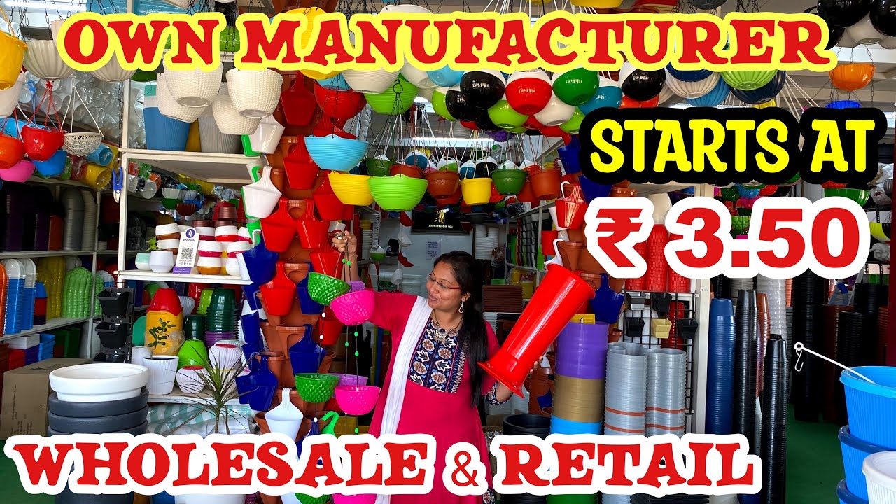 Cheap & Best Shop for Garden lovers/Pots Starts at ₹3.50 / Flower pots,hanging pots,gardening tools