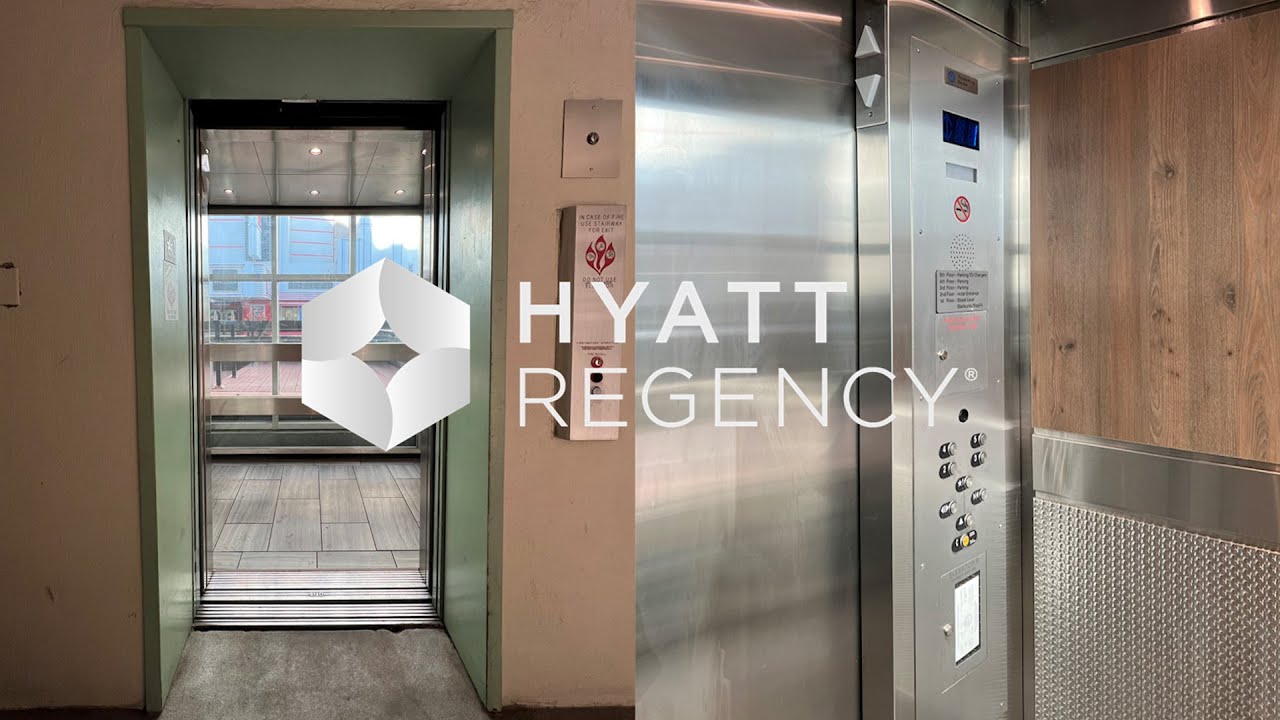 OTIS (mb. ThyssenKrupp) Hydraulic Scenic Elevators - Hyatt Regency Garage - Sacramento, CA