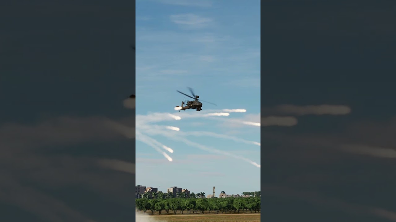 Amerikan AH-64D Helikopteri Amerika Stinger F&uuml;zesinden Ka&ccedil;ıyor! | DCS