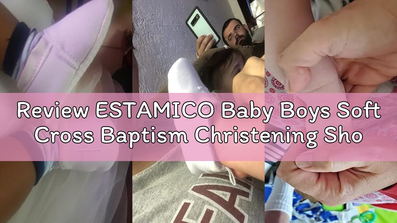 Review ESTAMICO Baby Boys Soft Cross Baptism Christening Shoes Premium Sole Infant/Toddler Sneaker