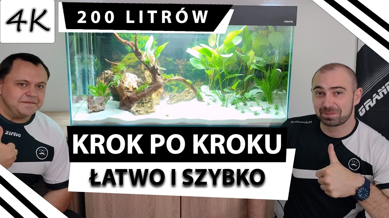 Zakładamy akwarium 200 litrów! Krok po kroku!! [4K]