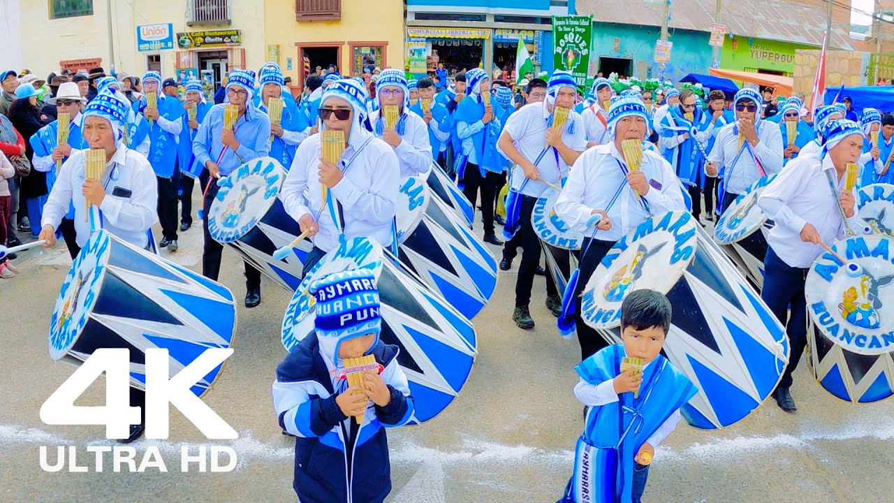 Sikuris Intercontinentales AYMARAS de Huancan&eacute; | Fiesta de las Cruces - Huancan&eacute; 2024 | Video en 4K