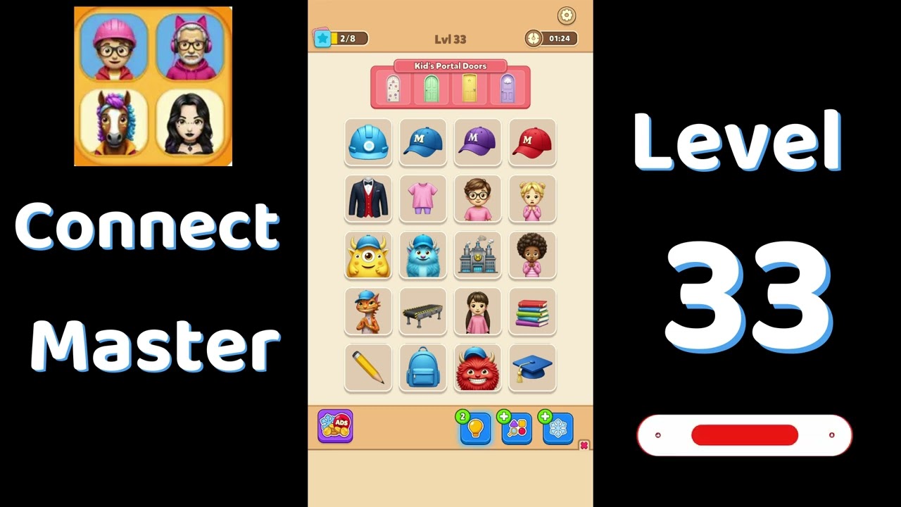Connect Master Level 33 Walkthrough 🧩 | Match Puzzle | Puzzle Solutions & Tips | Go Answer