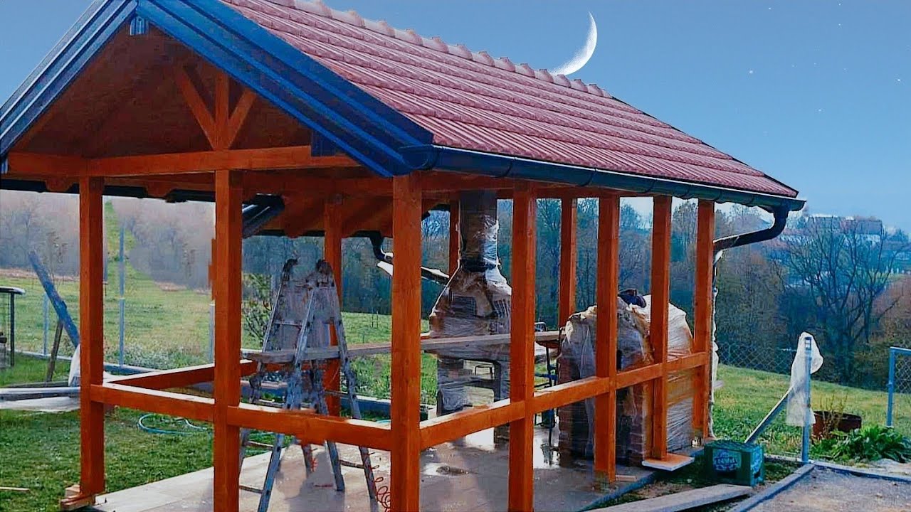 IZGRADNJA ŠADRVANA / LJETNIKOVCA / GARTEN PAVILLON AUS HOLZ SELBER BAUEN