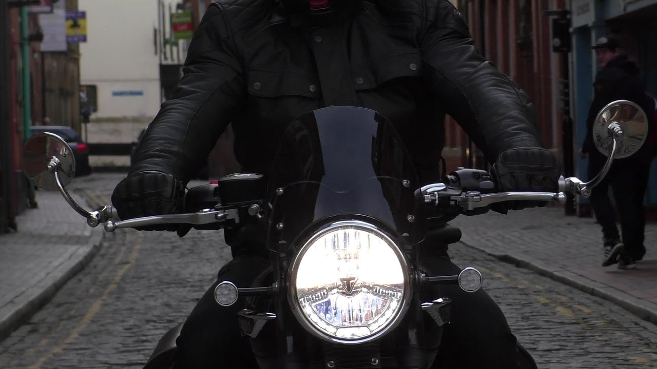 Triumph Bonneville T120 и классические зеркала для бара из нержавеющей стали HALCYON 830