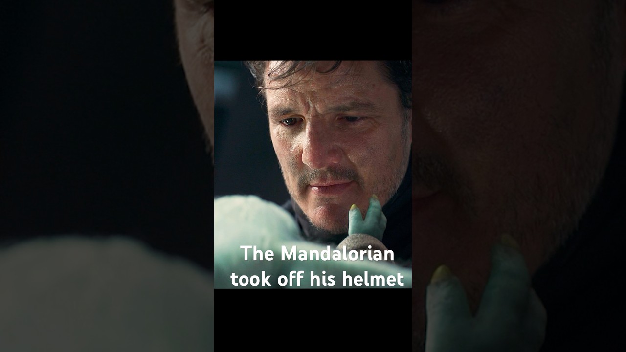 The Mandalorian took off his helmet 