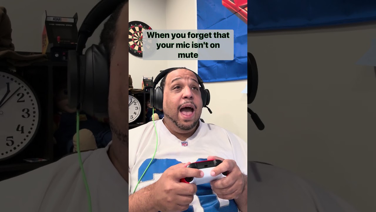 When you forget your gaming mic isn't on mute #xennial