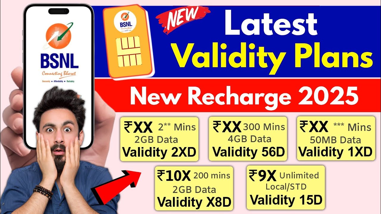 Bsnl Latest Validity Plans | Bsnl Validity Recharge Plan | Bsnl New Plans 2025 |