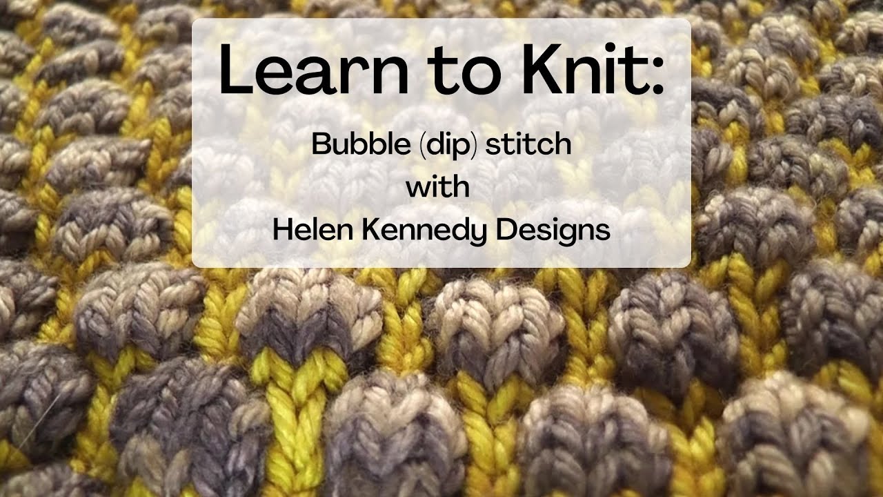 How to Knit This Cool Dip Stitch Pattern!