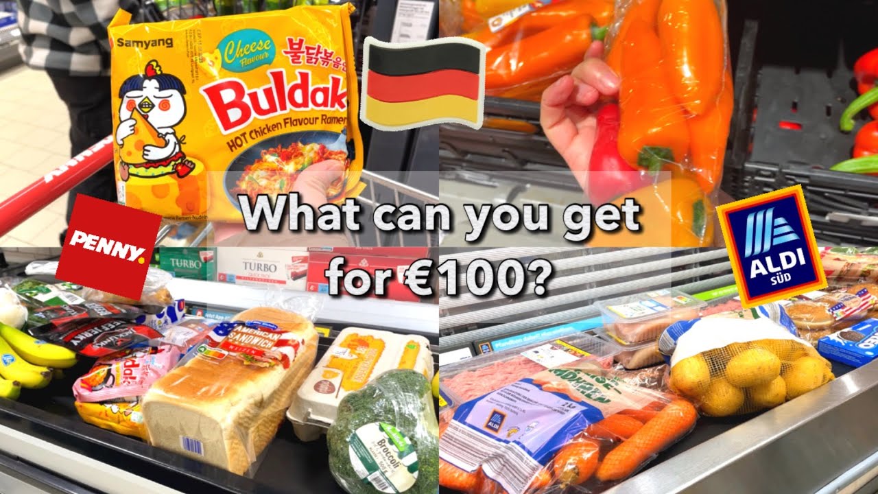 What can you get for €100 in Penny Markt & Aldi Süd? 超市100欧元的杂货 | #39 Life in Germany
