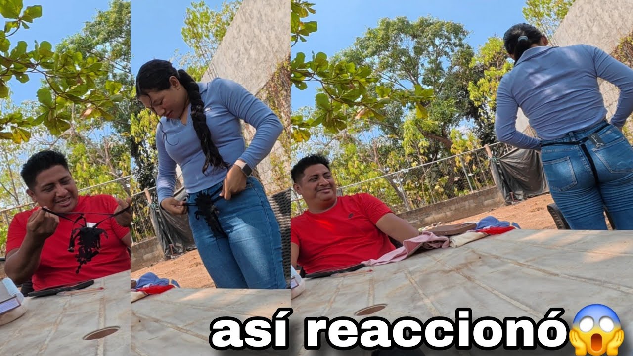 Comprando TANG@S 👙 frente a mi MARIDO, ASI REACCIONÓ AL VERMELAS PUESTAS😱