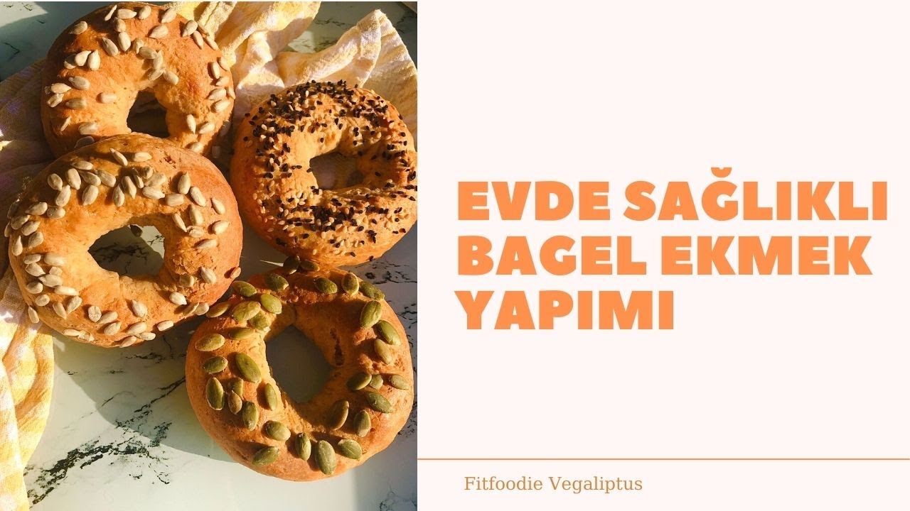3 MALZEME ile EVDE Kolay ve Sağlıklı Bagel Ekmek Yapımı🥯