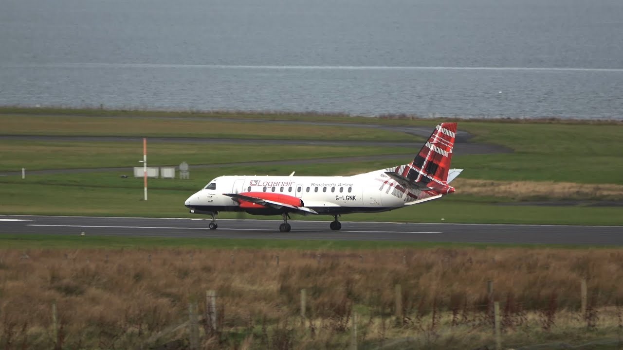 Planespotting at Kirkwall, Scotland. A few movements in 4K