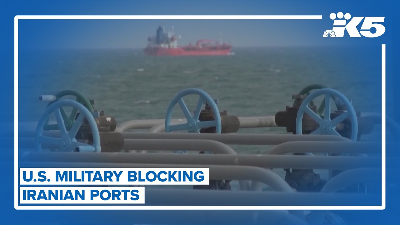 U.S. military now blocking Iranian ports