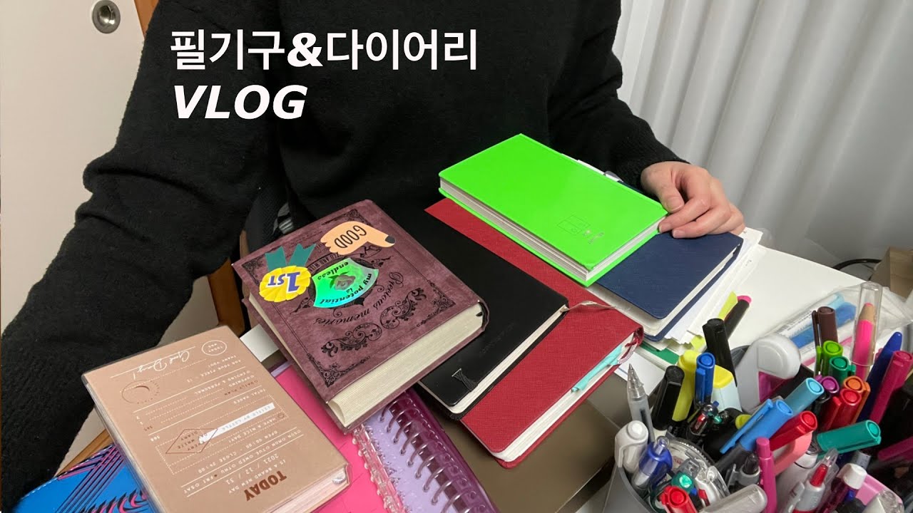 VLOG) 다음생에서도 쓸 필기구와 10년동안 쓴 플래너ㅣ문구 하울 & 리뷰ㅣ토익필통 공개ㅣ필기구 추천템ㅣ모나미 리미티드 자랑