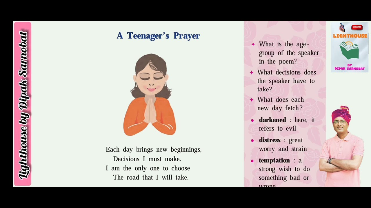A Teenager's Prayer by J. Morse Explained by Dipak Sarnobat| Lighthouse by Dipak Sarnobat