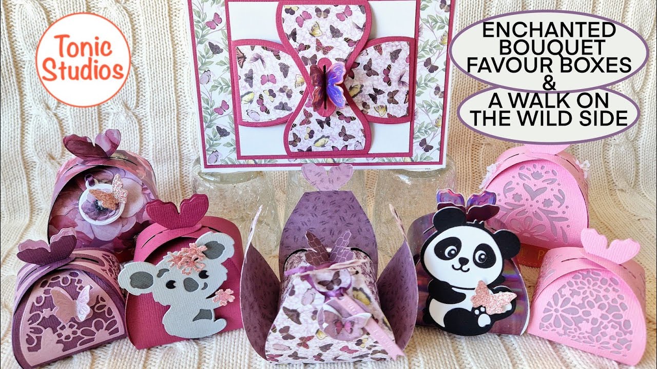 ENCHANTED BOUQUET FAVOUR BOXES & A WALK ON THE WILD SIDE (Tonic Studios)