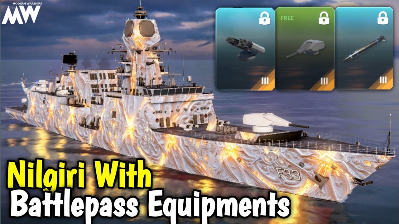 INS Nilgiri with MAKO & Battlepass Equipment 🔥 - Modern Warships