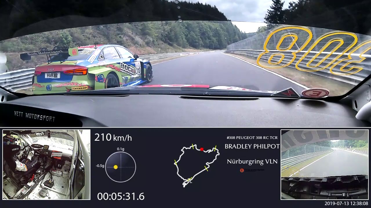 RN #1 Onboard video Nürburgring VLN, PEUGEOT 308 RC TCR, 09:25.491