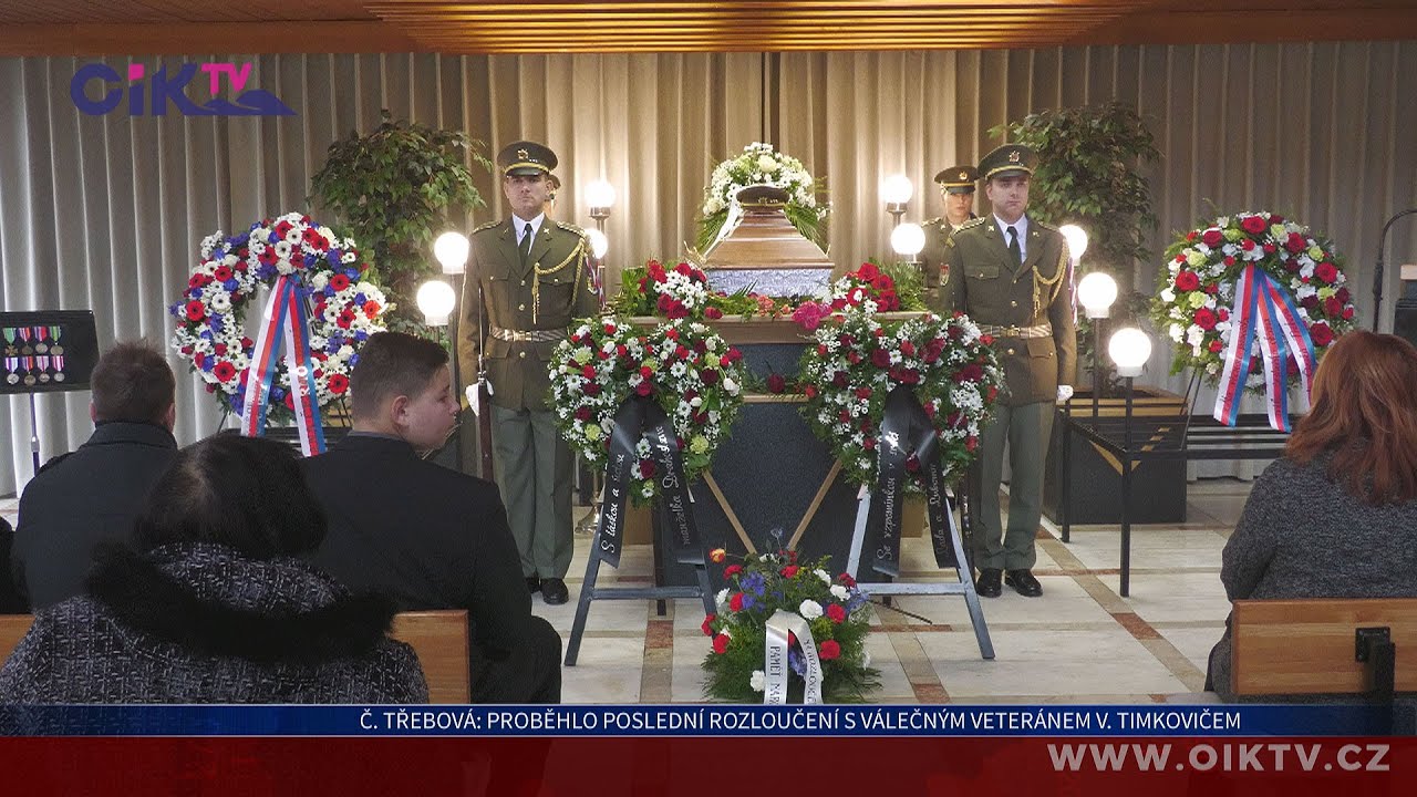 Česká Třebová: Proběhlo poslední rozloučení s válečným veteránem Vasilem Timkovičem
