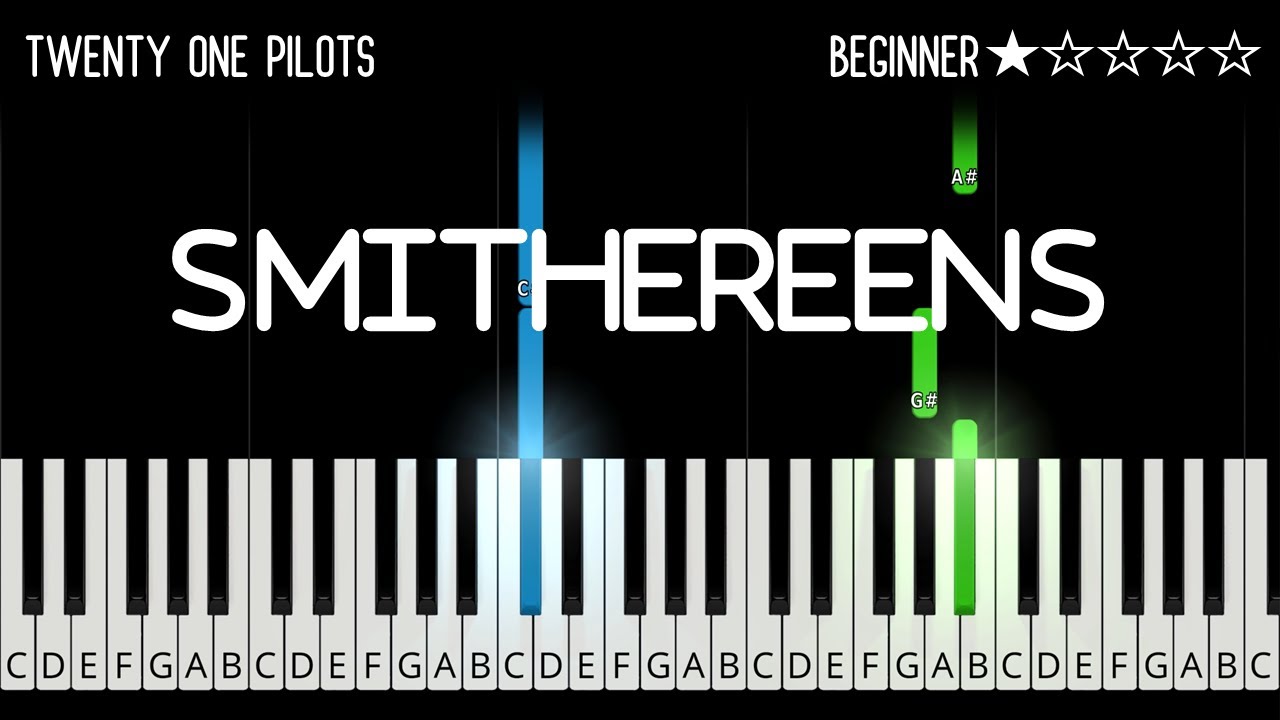 Twenty One Pilots - Smithereens - EASY Piano Tutorial