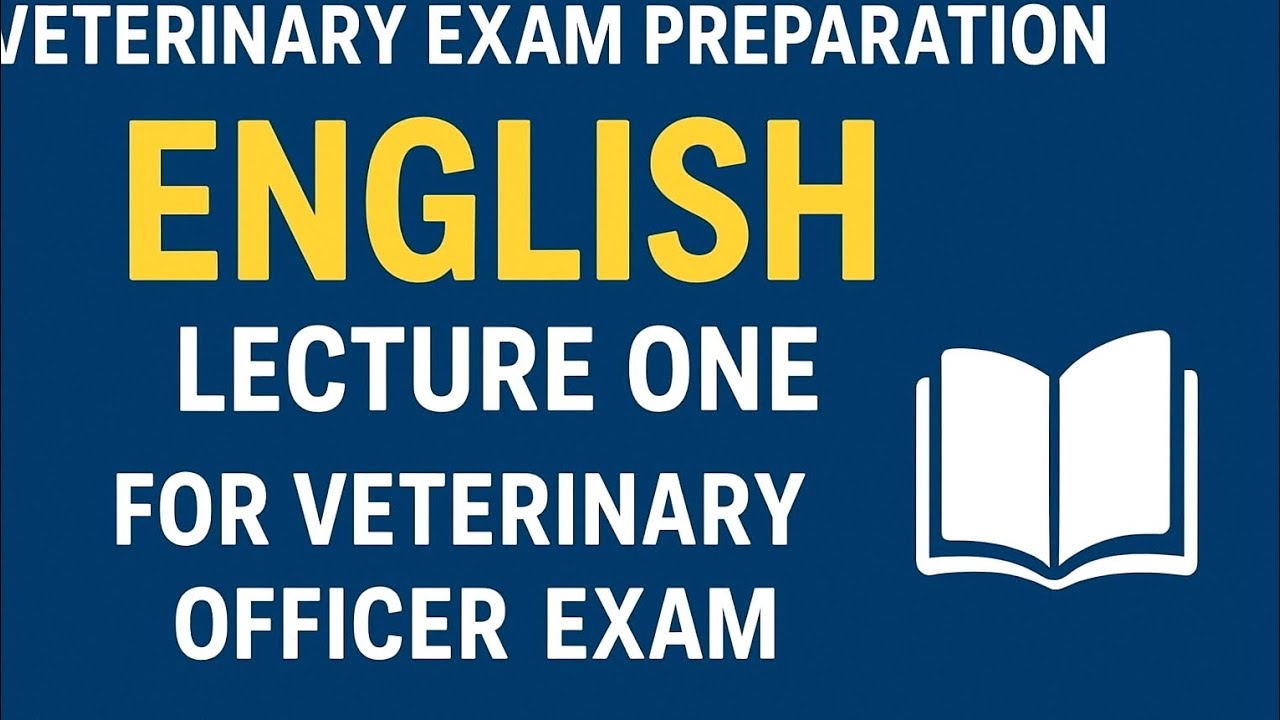 English Lecture 1 For Veterinary Officer Exam| English MCQS For Vet Exam| SPSC English Portion 