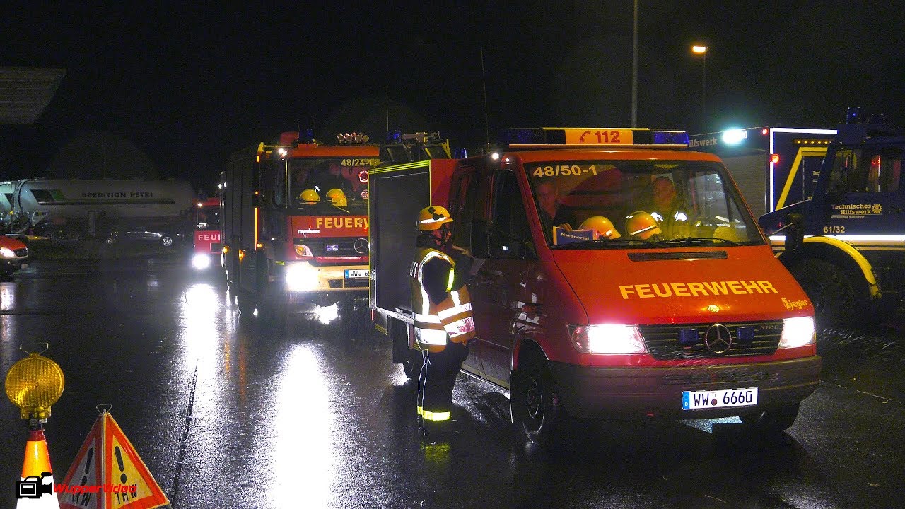 ICE-Unglück im Himmelbergtunnel bei Montabaur | Bereitstellungsraum der Großübung