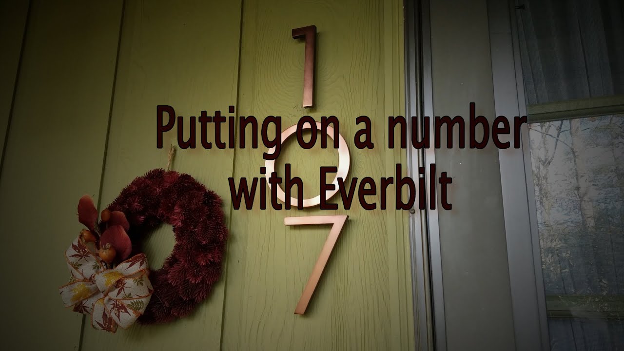 Номера домов в Рок-Крик от Everbilt